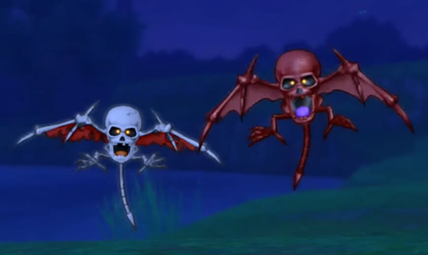 Dragon Quest X - Version 1.4 - Monstre Réincarné Noctule squelettique